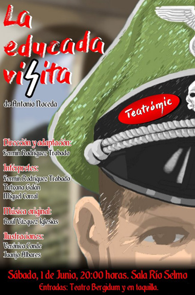 Cartel del estreno de "La Educada Visita" (Ponferrada, 2019)